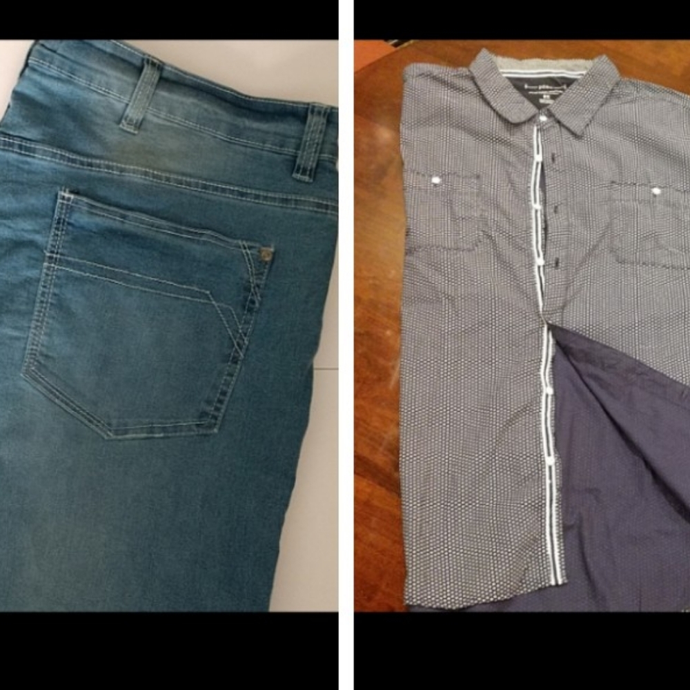 JEANS & SHIRT combo - (44W x 30L) + 3X shirt
